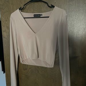 PLT Tan Crop Top